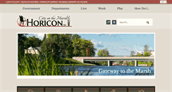 Desktop Screenshot of cityhoriconwi.us