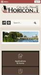Mobile Screenshot of cityhoriconwi.us
