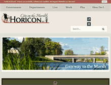 Tablet Screenshot of cityhoriconwi.us